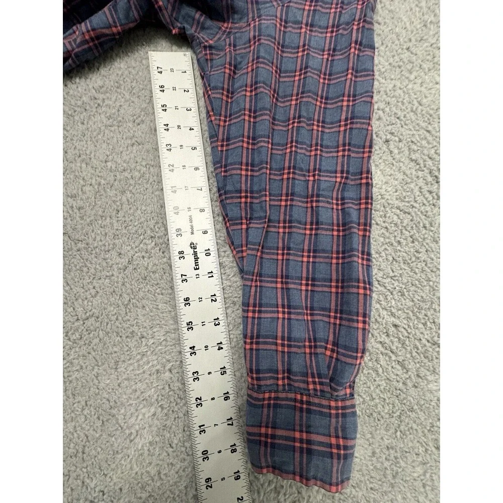 J. Crew Shirt Mens Medium Heathered Plaid Long Sleeve‎ Button Down Cotton